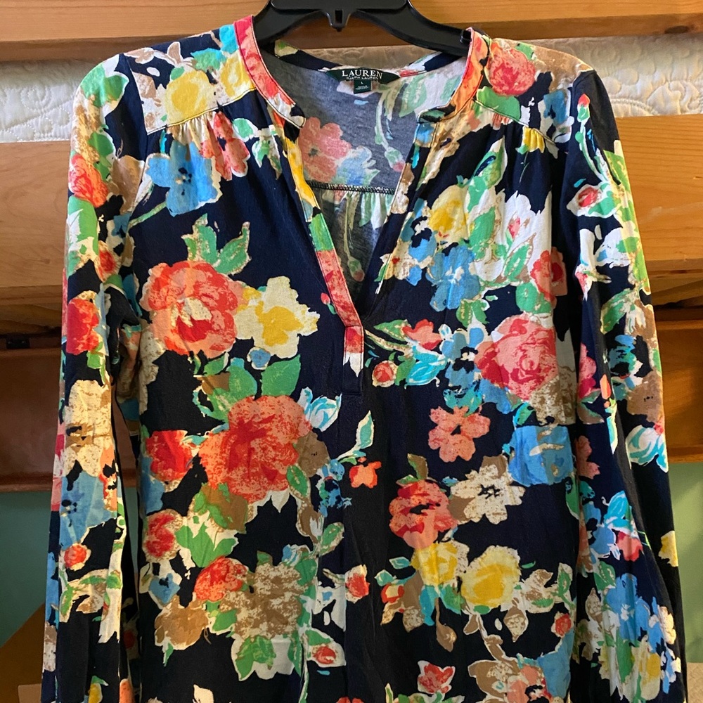 Lauren Ralph Lauren cotton multi floral Size L